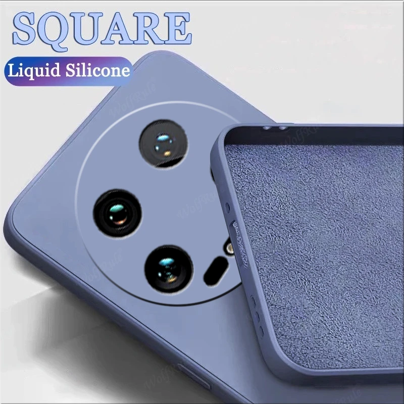 Per Xiaomi 14 Ultra Custodia Cover Xiaomi 14 Ultra Capa Silicone Liquido Antiurto Posteriore Nuovo Paraurti Tpu Soft Funda Xiaomi Mi 14 Ultra