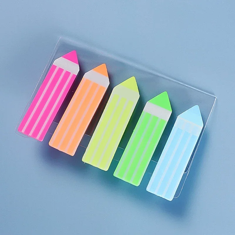 Clear Sticky Notes and Page Markers Set - Transparent Notepad and Bookmarks for Organizing and Planning