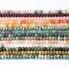 5*8mm Natural Stone Rondelle Beads Tiger Eye Pink Quartz Fluorite Labradorite Beads for Jewelry Making DIY Bracelet 2