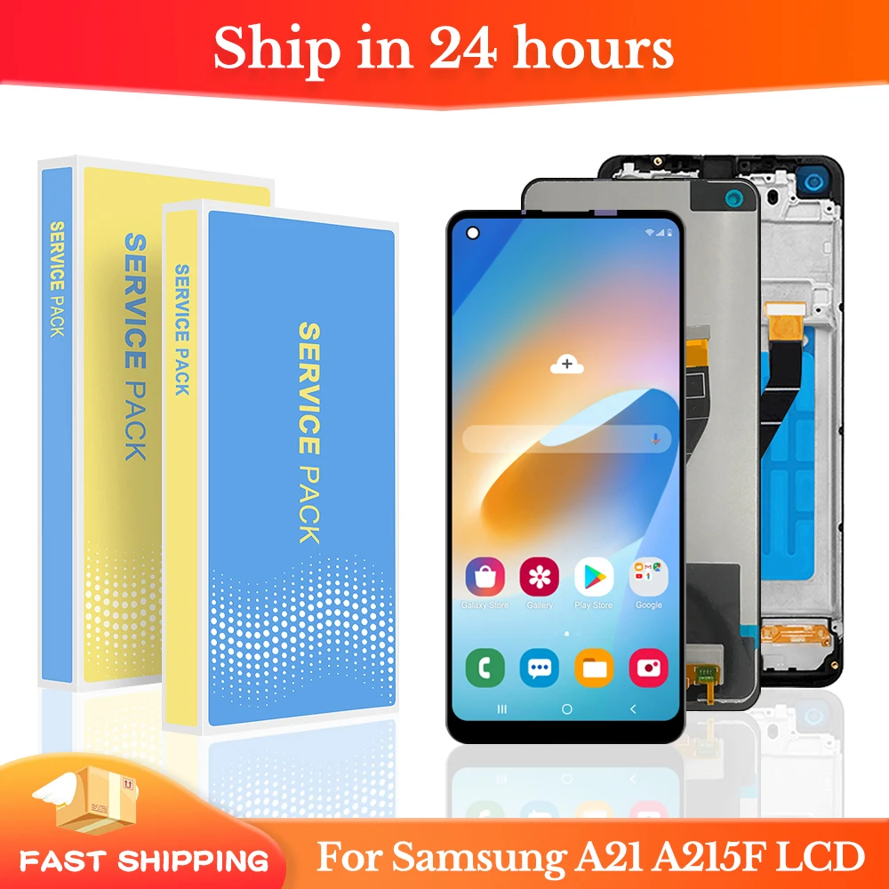 6.5 Pollici Per Samsung A21 A215 Display Lcd Touch Screen Digitizer Per Samsung A21 A215 Sm-A215U Sostituzione Display