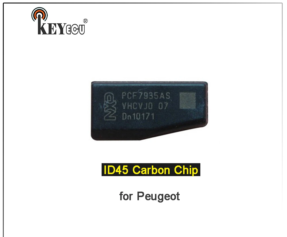Keyforkess 1x 5x 10x 30x 50x nuovo Chip vuoto chiave a distanza Transponder in carbonio vergine ID45 per Peugeot - S5709727dce0646aba6c4e9aa9bad50cbp