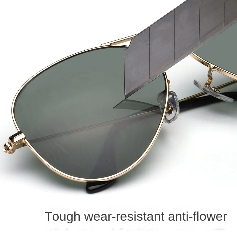 

3025 High-end Quality Glass Cross-border Classic Sunglasses Men and Women Frog Mirror UV Protection and Radiation Protection