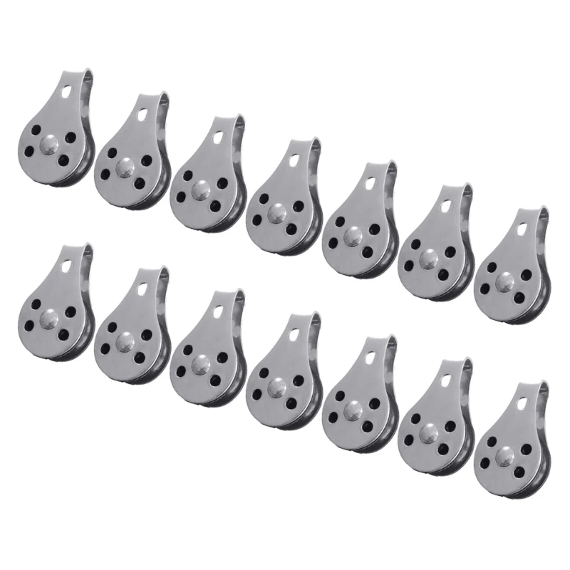 2Pcs-316-Stainless-Steel-Single-Pulley-Heavy-Duty-Cable-Wire-Rope ...