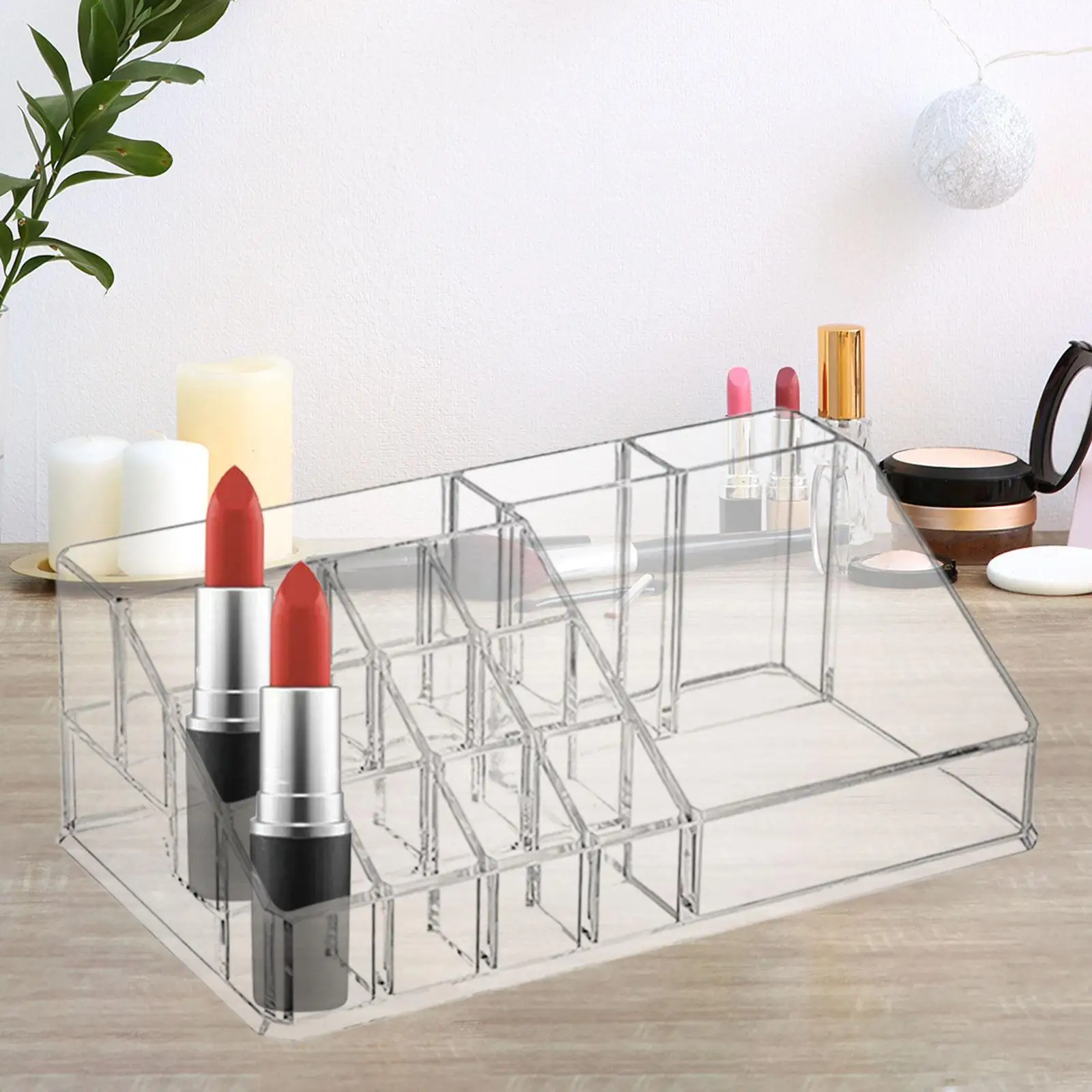 Make up Organizer 16 Grids Storage Acrylic Lipstick Tubes Lipstick Organizer 3