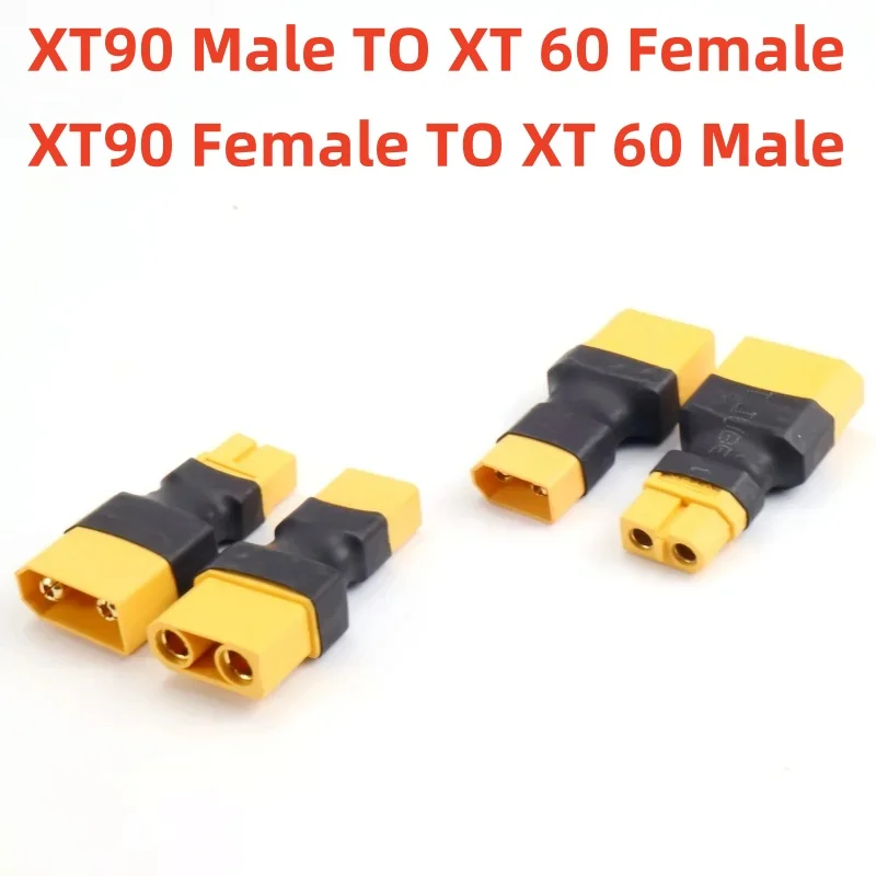 4 Pcs XT60 to XT90 Adapter Male/Female Conversion Connector for RC Lipo Battery Drone Parts – Image 3