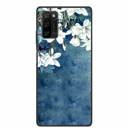 Soft Space Cover with Floral and Cat Design - Shockproof TPU Silicone Phone Case for Blackview A100 (14)