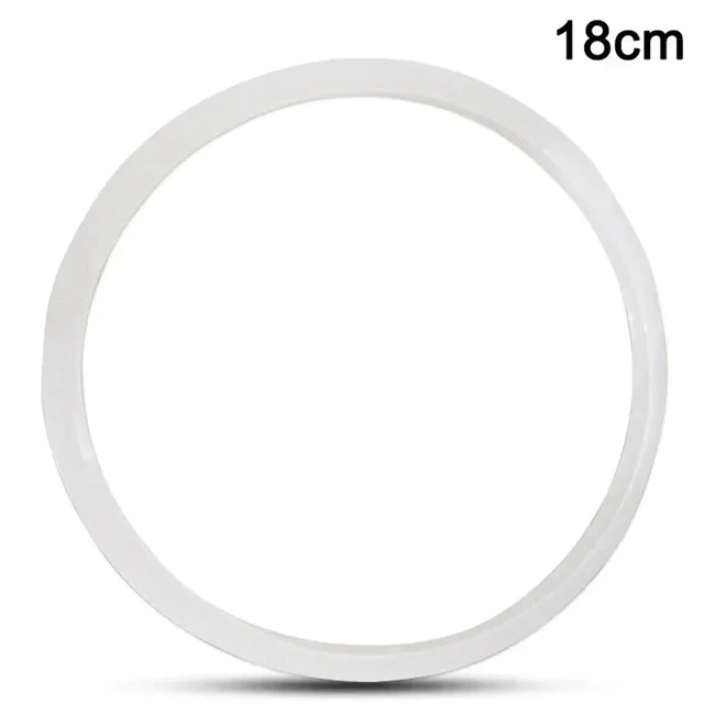 1pc 18-32cm Silicone Home Pressure Cooker Sealing Ring Rubber Clear Replacement White Gasket Circle Accessories 2