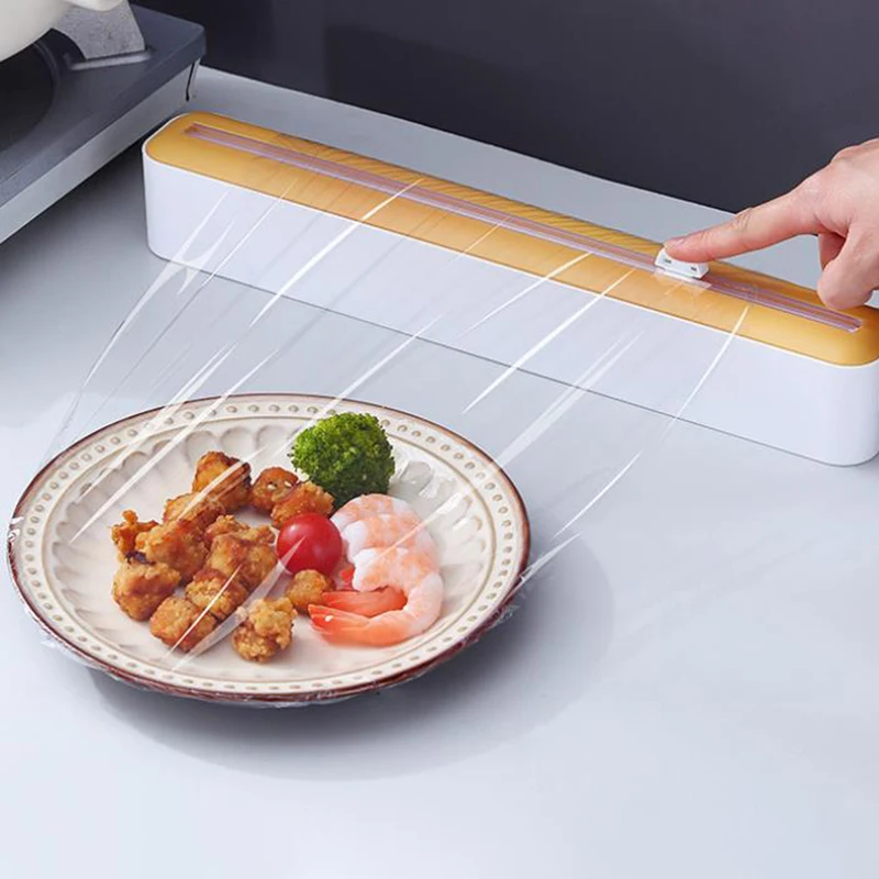 플라스틱 랩 디펜서 클링 필름 디펜서 커터, 사란 랩 디펜서, 알루미늄 호일, 양피지 인젝터, 주방 도구, 2 인 1