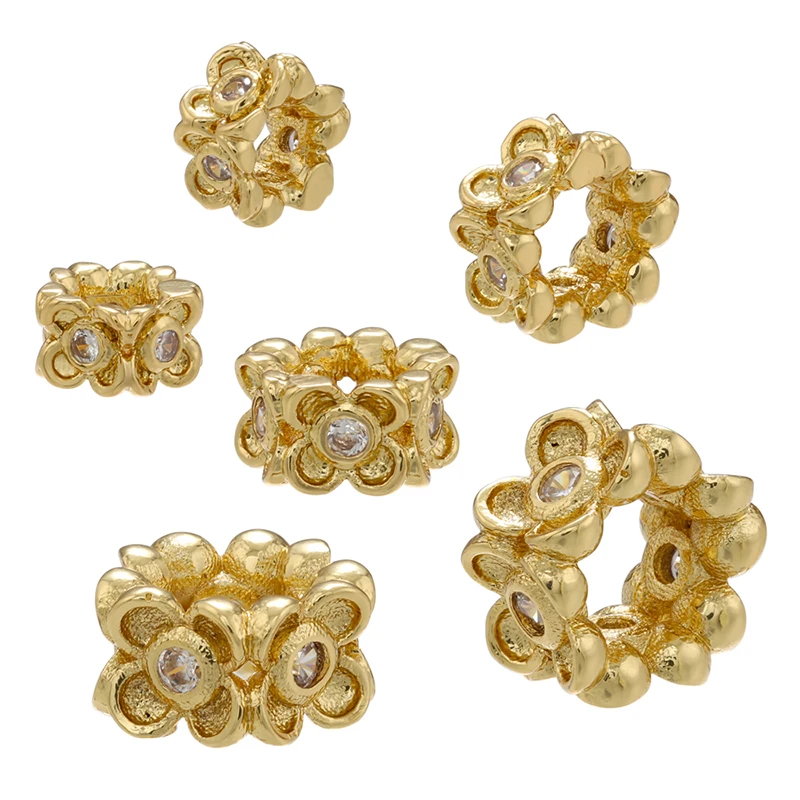 ZHUKOU 6/8mm beads for jewelry making three-dimensional petal bead for  bracelets women bracelets jewellery making supplies VZ284 - AliExpress