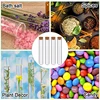 50-200Pcs Clear Plastic Test Tubes with Cork Stoppers 10ml Small Test Tubes with Lids Plastic Bottles for Storage Jewelry Seed 5