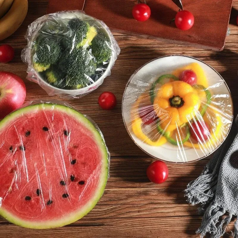 Elastic Food Storage Covers Reusable Plastic Bowl Covers for Fresh Food Preservation Stretchable Plate Wraps Kitchen Supplies