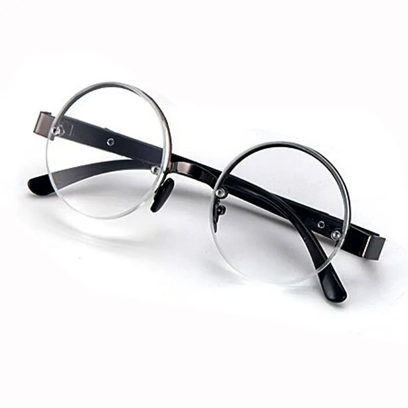 

Men Reading Glasses 0 To +4.0 HD Presbyopia Glasses Anti Fatigue Brown Reading Glasses Crystal Glass Lens Round Glasses