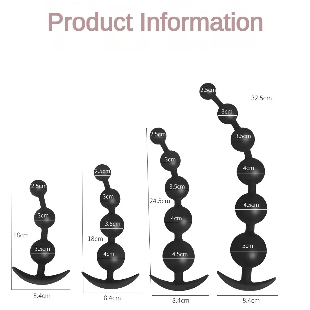Super Long Anal Beads Anal Plug Prostate Massage Big Butt Plug Vaginal Balls Stimulation Pull Bead Dildo Deep sex Toy