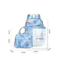 Capybara Backpack Women Student Lunch Bag Large Capacity Schoolbag Teen Rucksack Women Leisure Schoolbag Sets 2