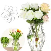 Metal Vase Flower Arranger Grid Floral Stem Holder Multi-holes Bouquet Plant Fixation Flower Frog Iron Floral Arrangement Tool 2