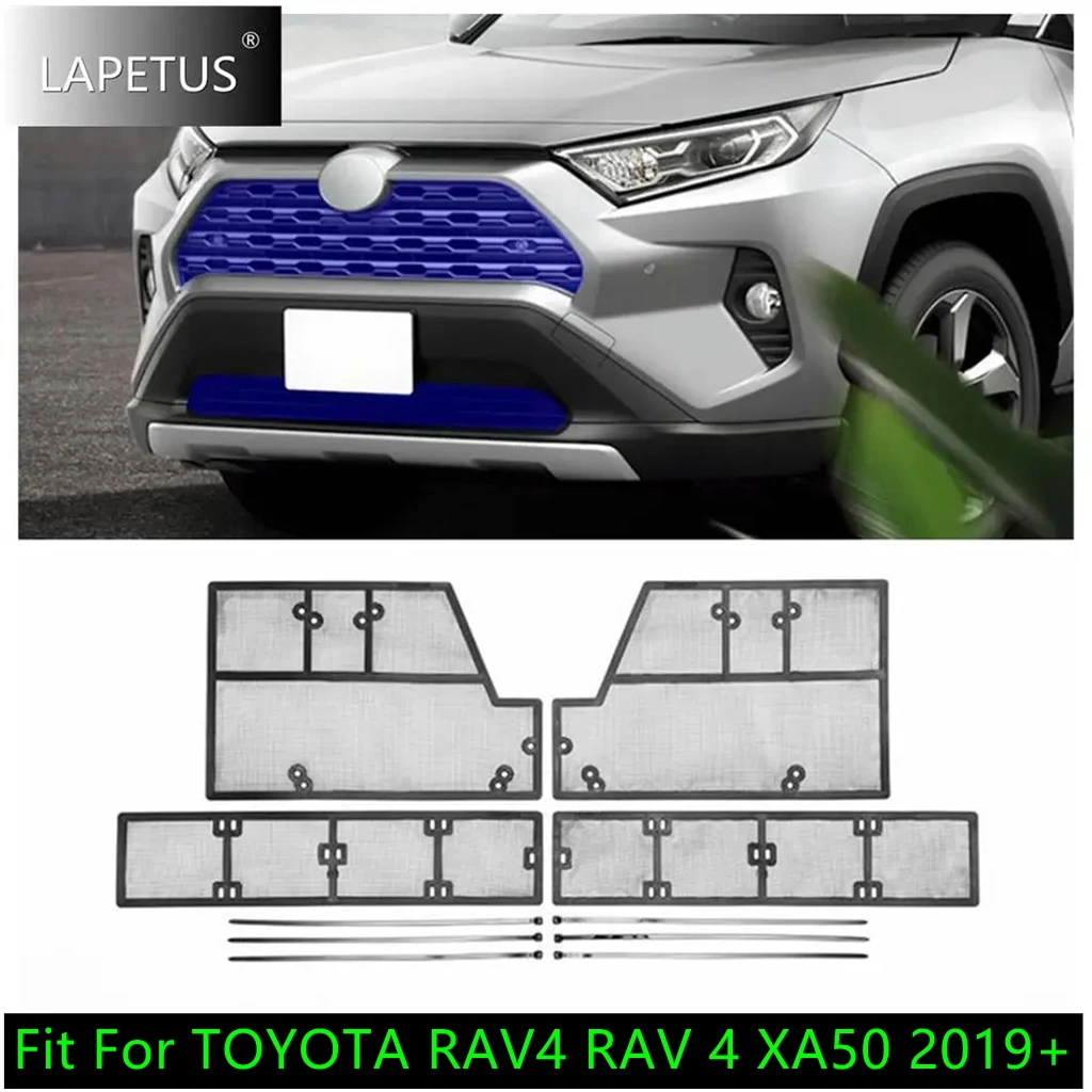 

Accessories Car Middle Insect Screening Mesh Front Grille Insert Net Anti-leaf Dust Fit For TOYOTA RAV4 RAV 4 XA50 2019 - 2022