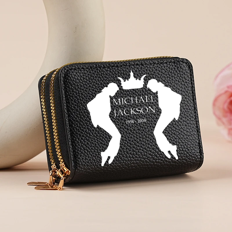 Stylish Michael Jackson Inspired Print Wallet - Slim Outdoor Travel Money Clip & Card Holder