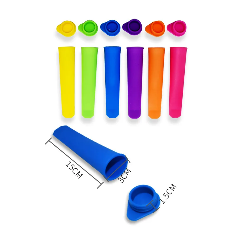 SALTNLIGHT Popsicles Molds, 6 Ice Pop Molds Maker, DIY Pop Molds