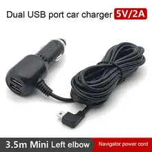 DVR 충전 케이블 대시 캠 차량용 충전기, 미니 및 마이크로 케이블 인터페이스, 듀얼 USB 포트, 대시 캠 DVR RF용, 12V 4A