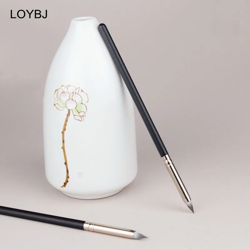 LOYBJ 펜슬 팁 컨실러 브러쉬, 정밀 메이크업 브러쉬, 눈 밑 커버, 비강 컨실러 크림 디테일, 여성 미용 도구
