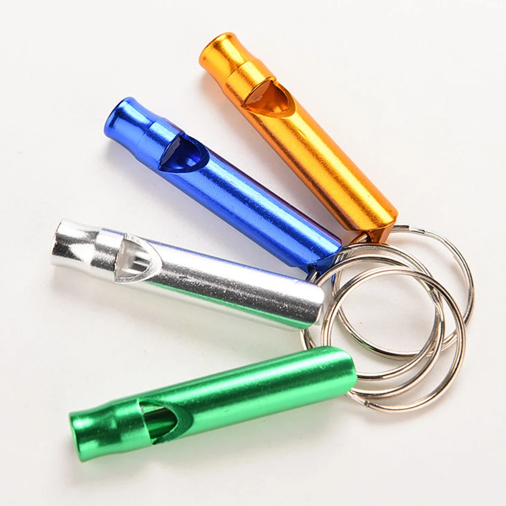 training multifunction whistle aluminum camping small whistle key ring keychain outdoor survival whistle keychain mini whistle survival whistle electronic whistle soccer whistle sport whistle metal whistle sports whistle horror scream whistle