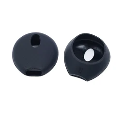 Ultra - Thin Silicone Anti - Slip Eartips Replacement - 10Pairs (Black)