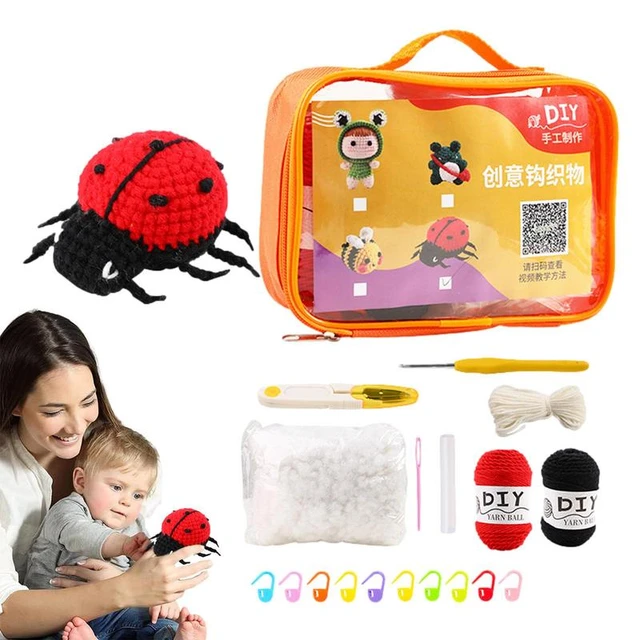 Wobbles Crochet Animal Kit DIY Animal Woobles Crochet Kit For Beginners  Knitting Kit Beginner Crochet Kit DIY Animal Crafts Fun - AliExpress