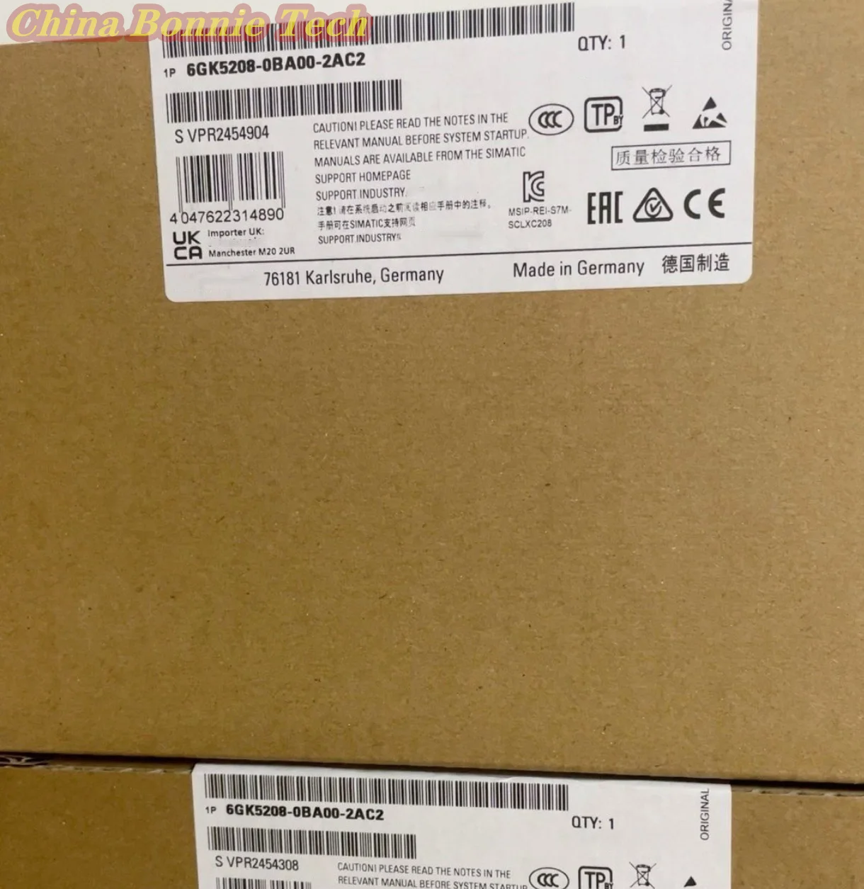 

6GK5208-0BA00-2AC2 for SIEMENS SCALANCE XC208 Manageable Layer 2 IE Switch