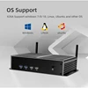 Fanless Industrial IoT Mini PC i7-5500U Windows Linux 6x COM-RS232 1x RS485 Adjustable 2x 2.5G Ethernet SIM Slot Mini PCIe Slot 4