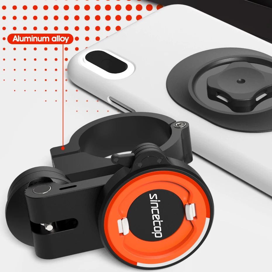 Bike Mobile Phone Holder Adjustable Aluminum Bicycle Phone Mount MTB Phone Stand Cycling Accessories Motorcylce Handlebar Clip