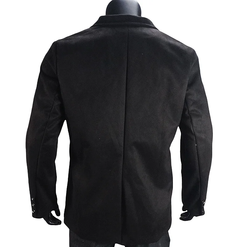 Neue frühlings-und herbst männer jacke einreihige wildleder dünne mantel casual anzug street oberbekleidung männliche kleidung eu größe M-XXL – Detail 16