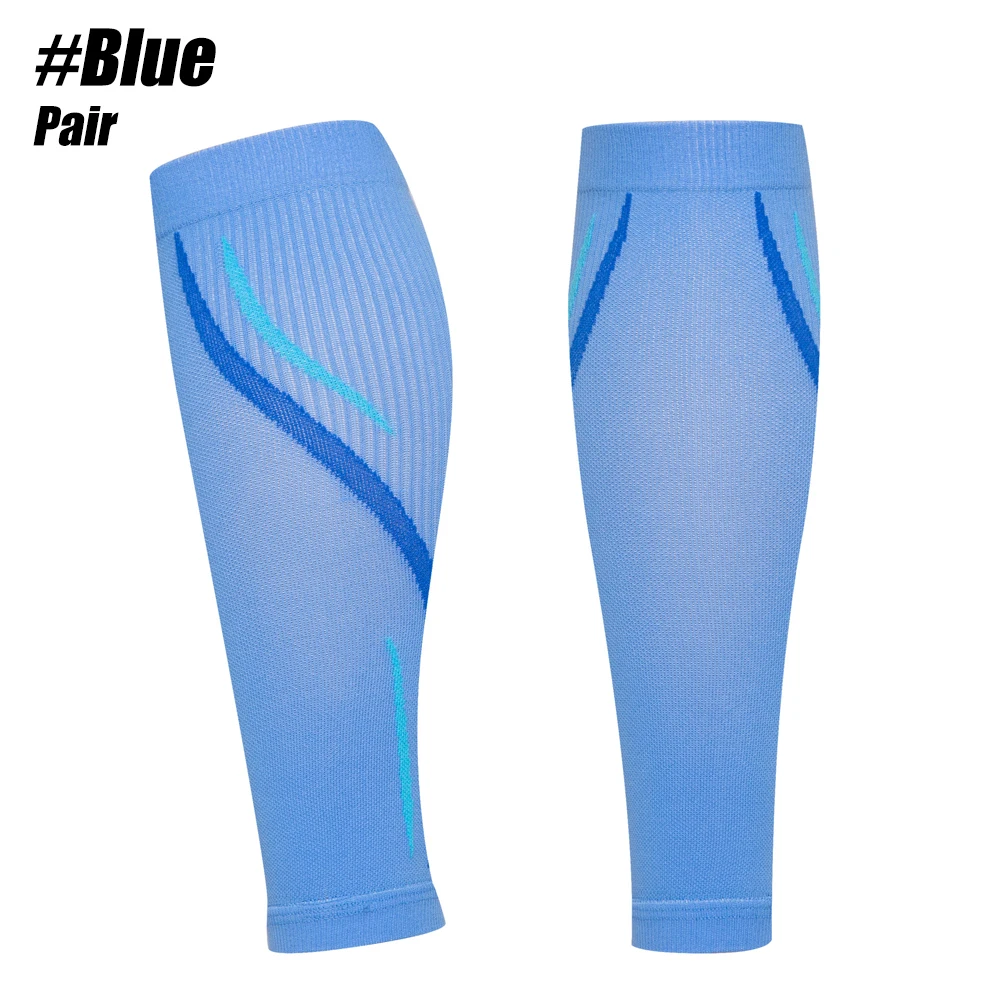 Maniche A Compressione Per Polpacci – Calze Sportive Da Running E Ciclismo In Nero/Grigio
