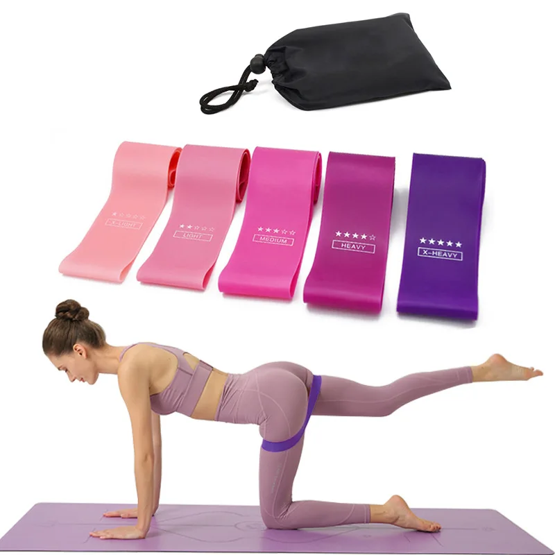 1Set Resistance Bands Fitness Set Rubber Loop Bands Strength Training Workout Expander Yoga Gym Equipment Elastic Rubber Loop 1