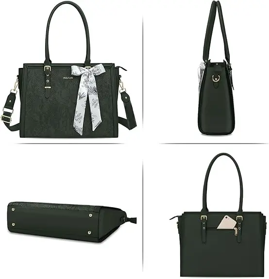 Borse tote MOSISO da 15,6 17,3 pollici per pelle PU impermeabile di grande capacità per borsa da donna Bussiness Office Design Moda donna - immagine 2