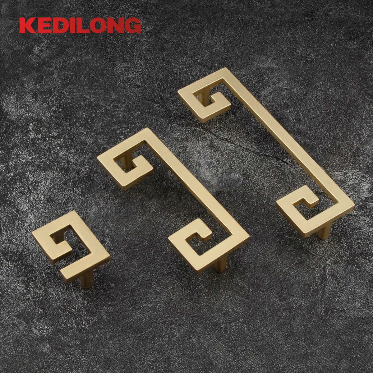 

5 Pcs manufacturer sells modern gold handle kitchen cabinet drawer knob furniture hardware European style handle