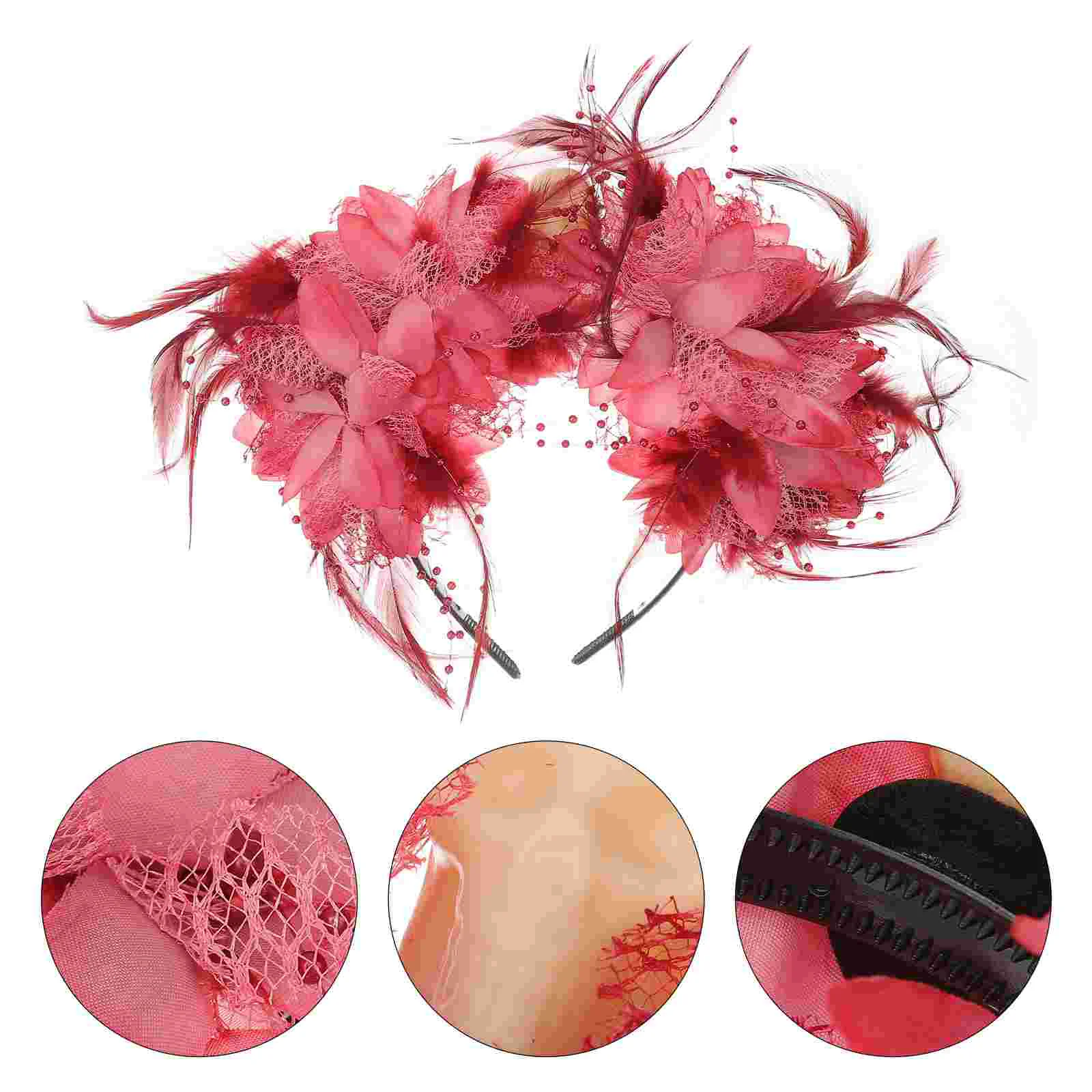 

Beavorty Flower Girl Headband Halloween Hair Skull Hairband Women Hair Accessory