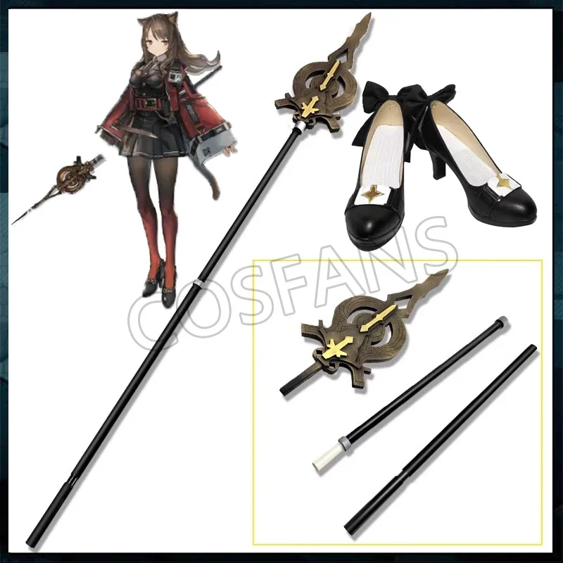 

170CM Game Arknights Cosplay Skyfire Dry Warlock Staff Member of Weapons and Equipment To Customize Halloween costume props
