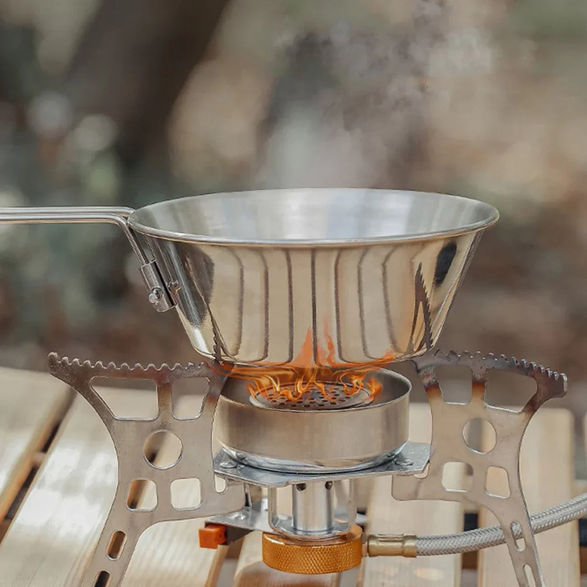 1PC - Durable Stainless Steel Folding Cup,Xuela Bowl Climbing Water Cup – Ideal for Camping, Hiking & Outdoor Adventures