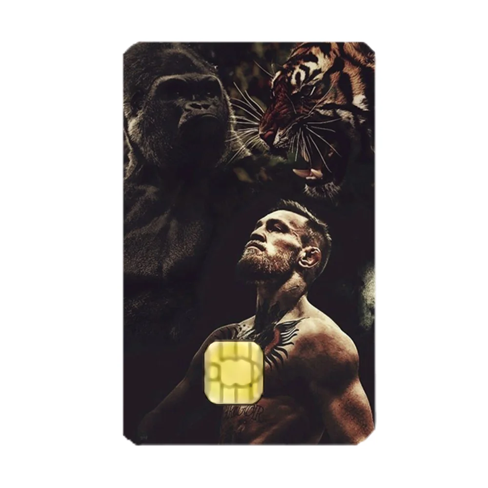 C-Conor Boxing McGregor Stickers Cartoon Credit Card Visa Debit Bank Charge Card Bus Metro Waterproof Sticker Decal Decoration