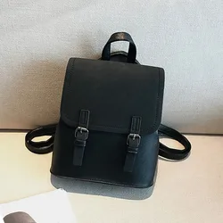 Mini Backpack Women PU Leather Shoulder Bag For Teenage Girls Trend Fashion Small Bagpack School Bag Ladies 2022 Casual Backpack