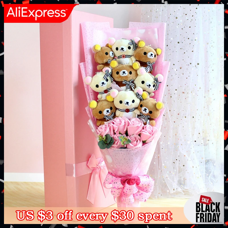テディ ぬいぐるみのクマのおもちゃ クマの花の花束 卒業 誕生日 クリスマスプレゼント Null Aliexpress