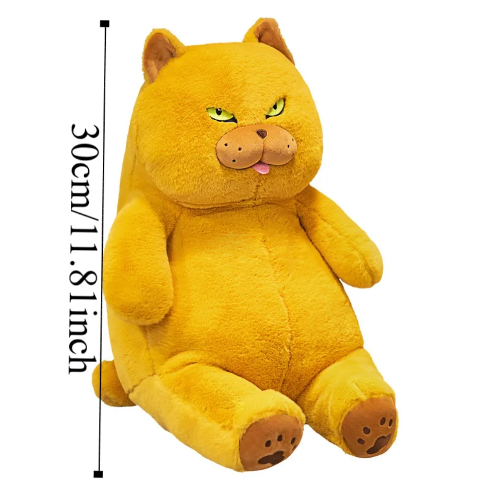 Plush Pillow Fluffy British Shorthair Cat Plush Cartoon Cute Cat Plush Doll Kawaii Soft Cat Stuffed Toy Christmas Gift