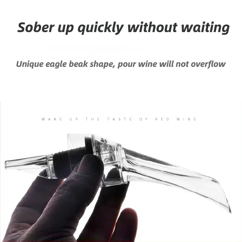 Magic Wine Decanter Red Wine Aerating Pourer Spout Decanter Aerator Quick Aerating Pouring Tool Pump Portable Filter wine aerator pourer wine aerator decanter