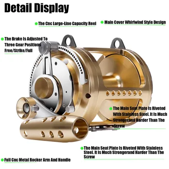 All-Metal Deep Sea Trolling Reel 5