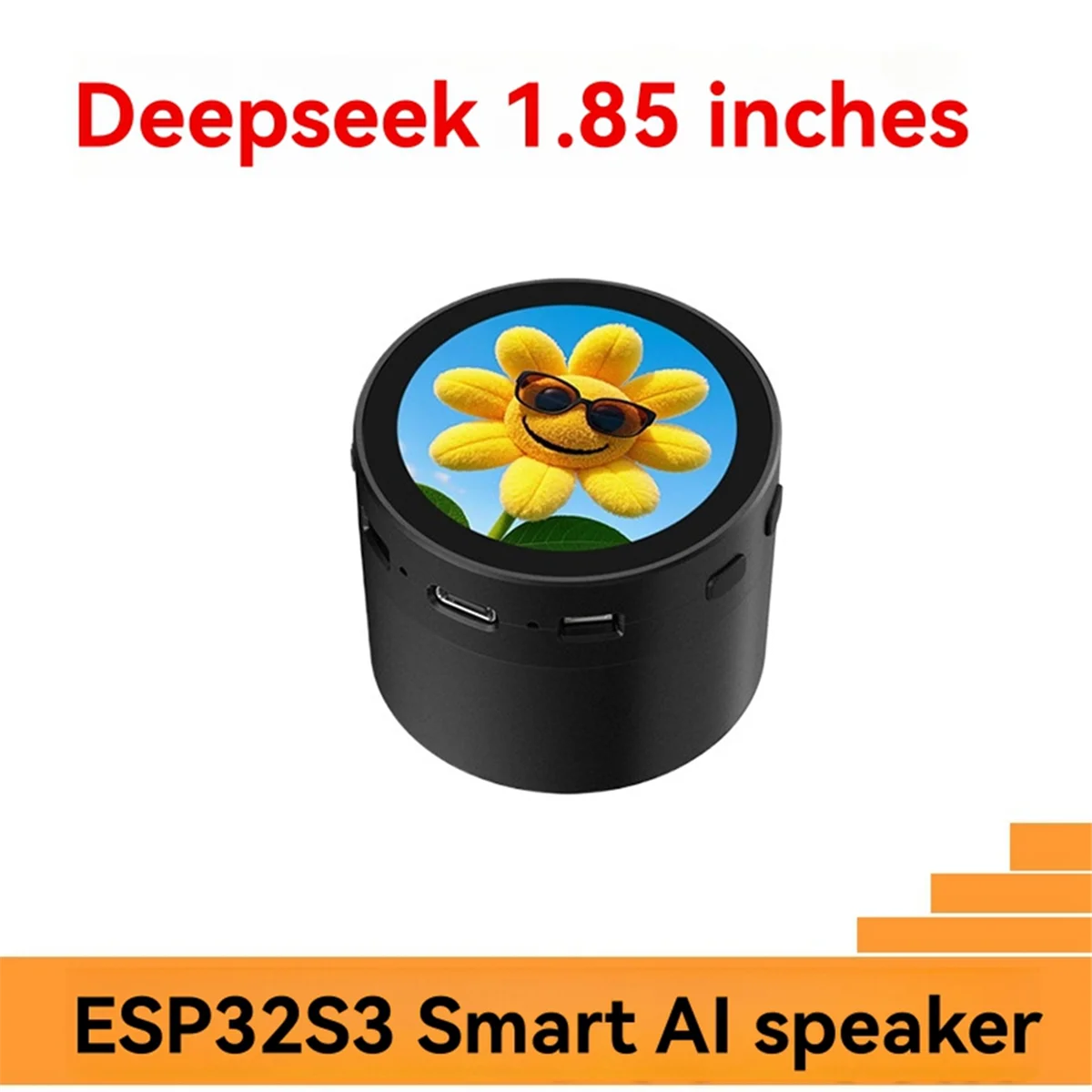 XMLX For DeepSeek XiaoZhi AI Voice Chat Robot Speaker Box ESP32-S3 N16R8 Development Board with 1.85 Inch Round LCD Display