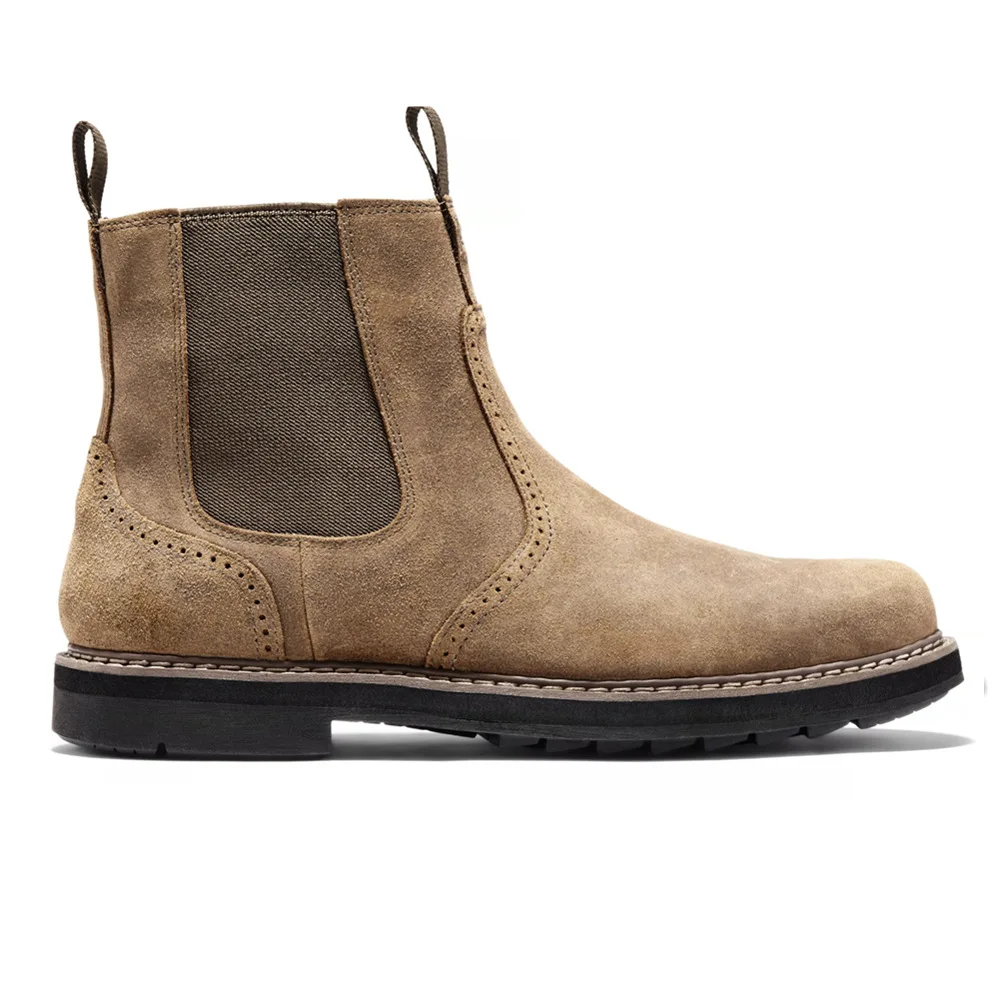 Men Chelsea Boots Leather Autumn Winter Shoes