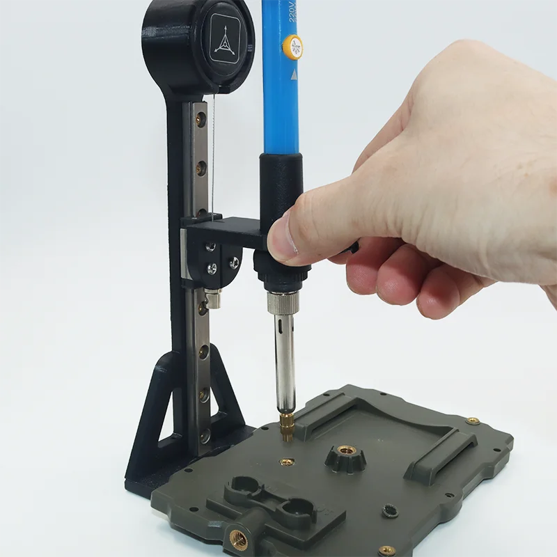Hebupoe Stealth Press Kit Heat Set Insert Press Tool Lötkolben Heat Insert Nut Embedded Kit M2-M8 für 3D-Drucker EU-Stecker