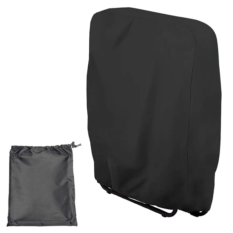 

Уличный складной чехол для стула, складной чехол для стула, водонепроницаемый пылезащитный чехол для газона, размеры 32,3X36,6 дюймов, черный