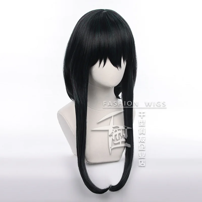  abouder Yor Forger Cosplay Wig with Headband Black Cosplay Wig  for Spy x Family Costume Yor Briar Anime Wig Long Ponytail with Hair Cap  for Halloween Costume Party