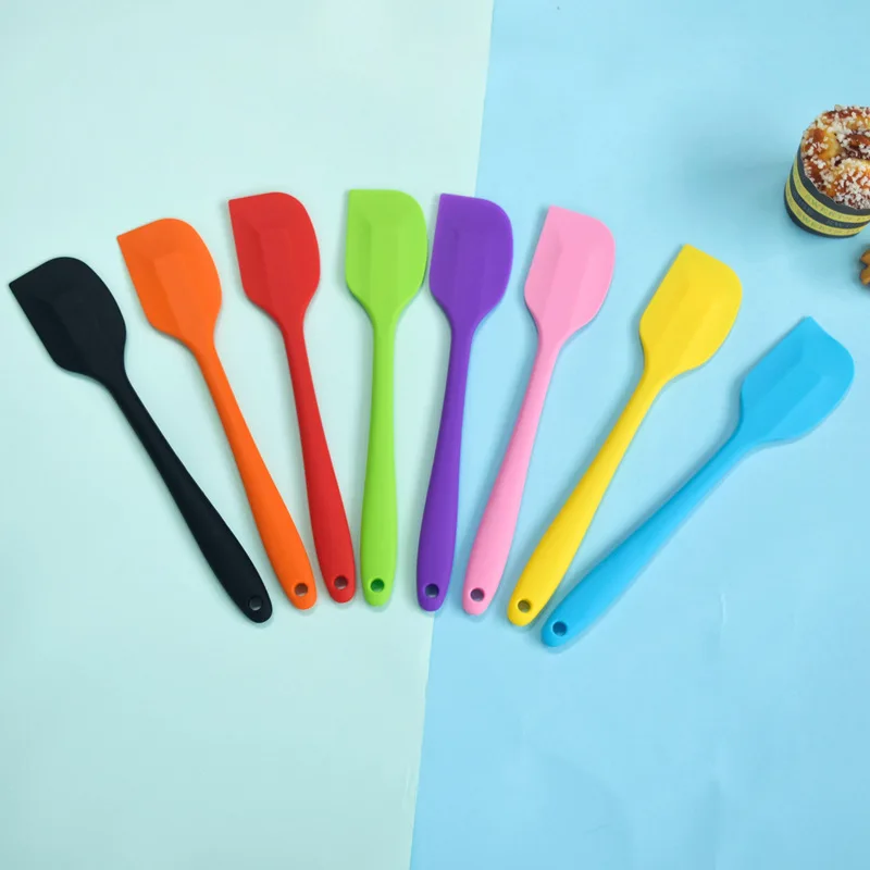 Baking Scraper Cake Cream Silicone Scraper Cake Making Tool Cream Spatula DIY Baking Scraper Food Grade Baking & Pastry Spatulas images - 6